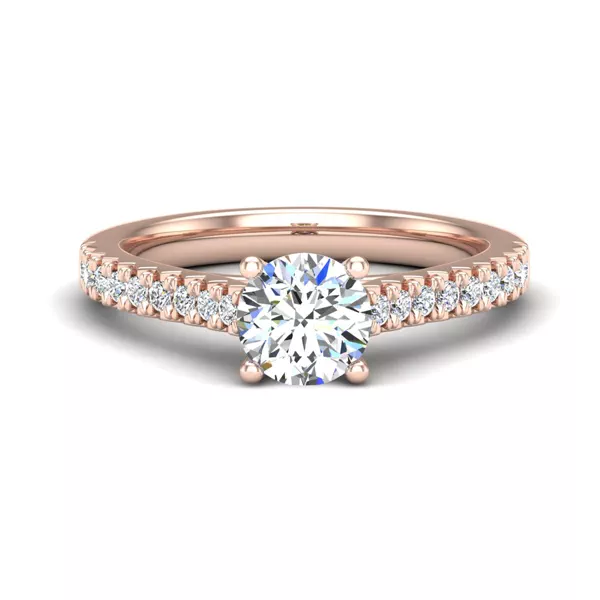 Gianna French Pave Cathedral Engagement Ring
