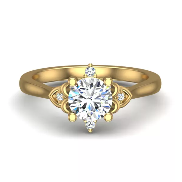 Aspen Art Deco Engagement Ring