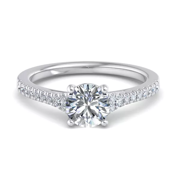 Camila Split Pave Cathedral Engagement Ring