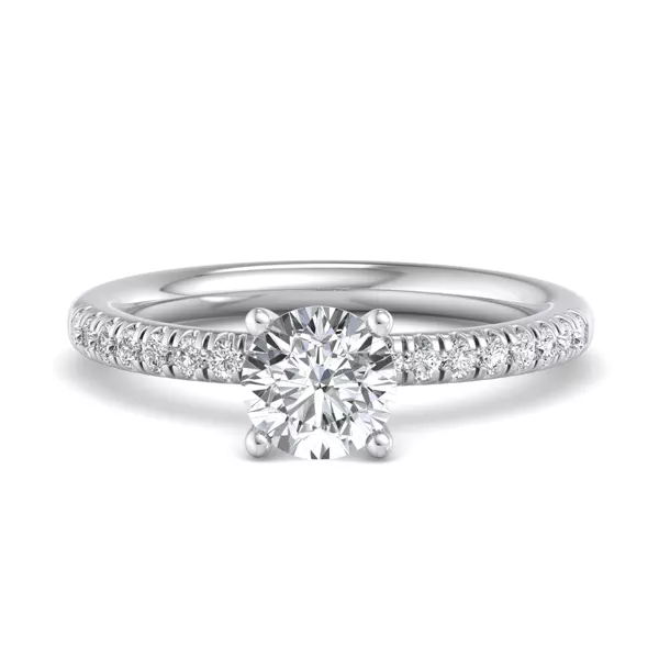 Charlotte Hidden Halo Engagement Ring