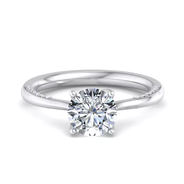 Jazlyn Pavé Collar Engagement Ring