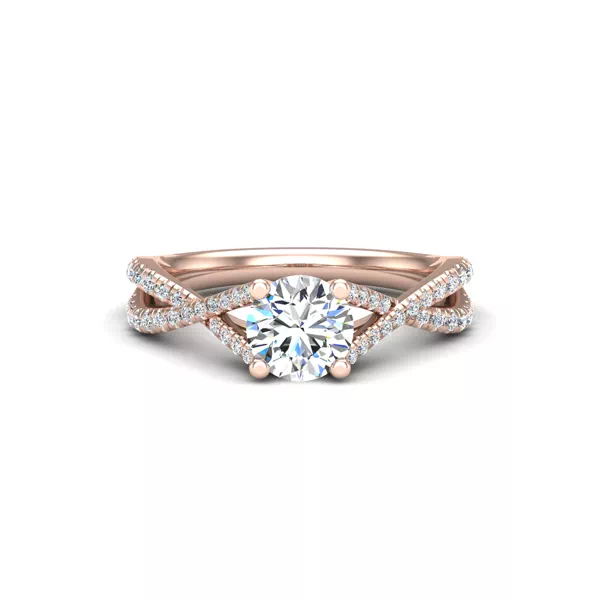 Averie Twist Shank Engagement Ring