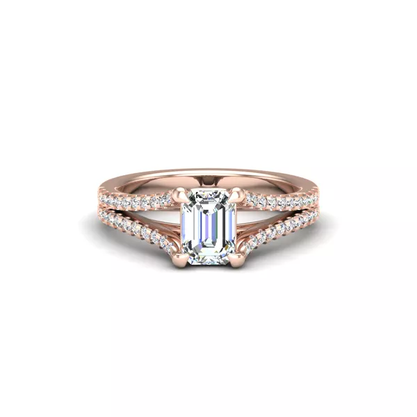 Edith Split Shank Engagement Ring