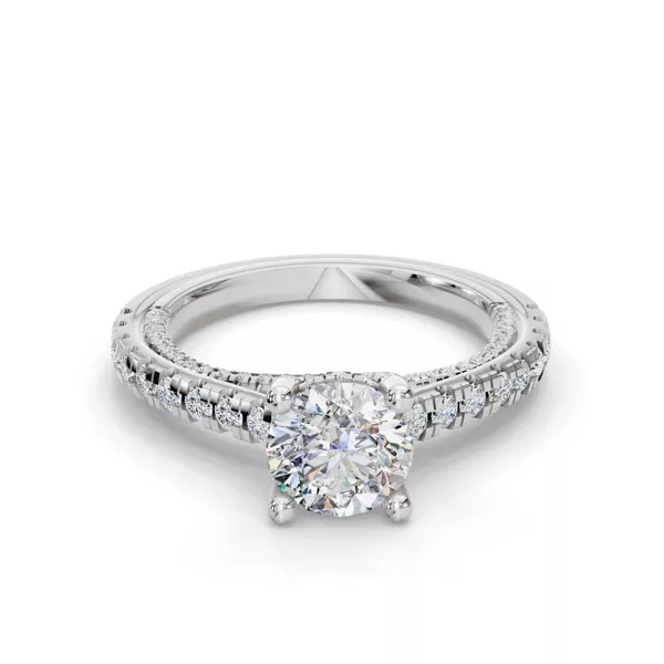 Hanna Pavé Cathedral Engagement Ring