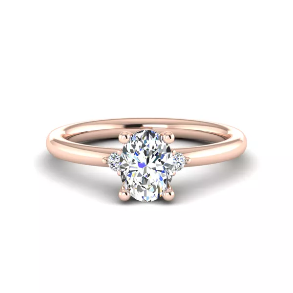Cecilia Petite Three-Stone Engagement Ring