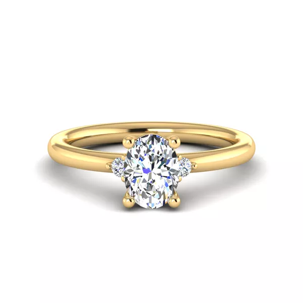 Cecilia Petite Three-Stone Engagement Ring