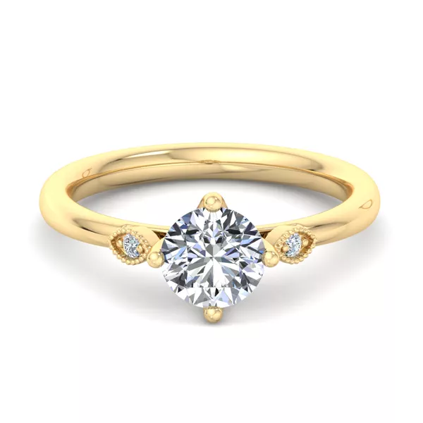 Jayleen U-Prong Three-Stone Engagement Ring