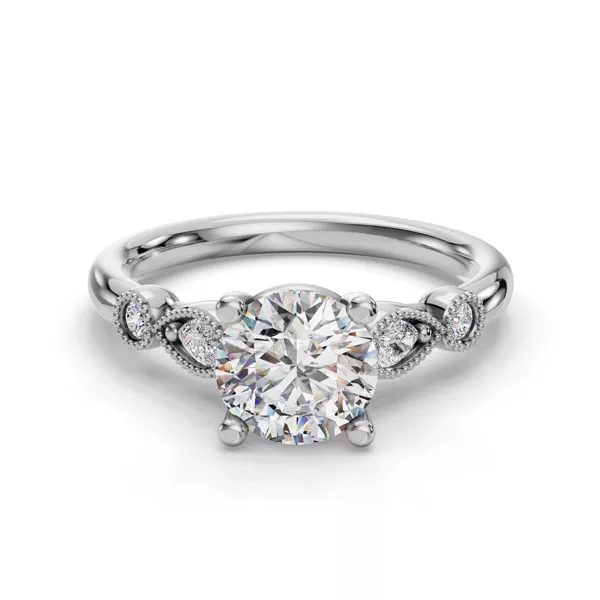 Anisette Milgrain Engagement Ring