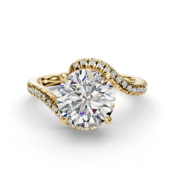 Spira Pavé Spiral Engagement Ring