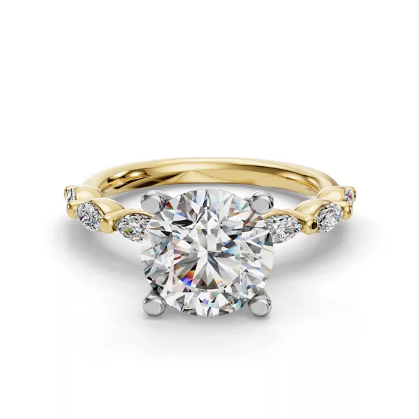 Oramar Grand Marquise Diamond Engagement Ring