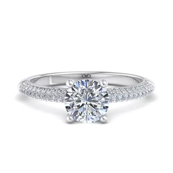 Imani Triple Pave Engagement Ring