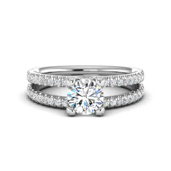 Naomi Split Shank Pave Engagement Ring