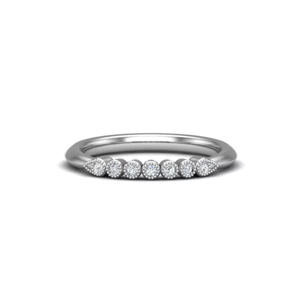 Serenity Milgrain Diamond Band