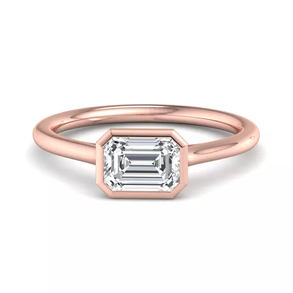 Harper Bezel Cathedral Engagement Ring