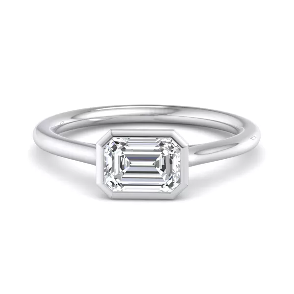 Harper Bezel Cathedral Engagement Ring