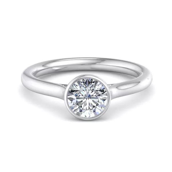 Emery Bezel Solitaire Engagement Ring