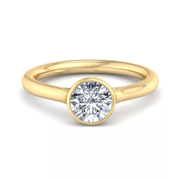 Emery Bezel Solitaire Engagement Ring
