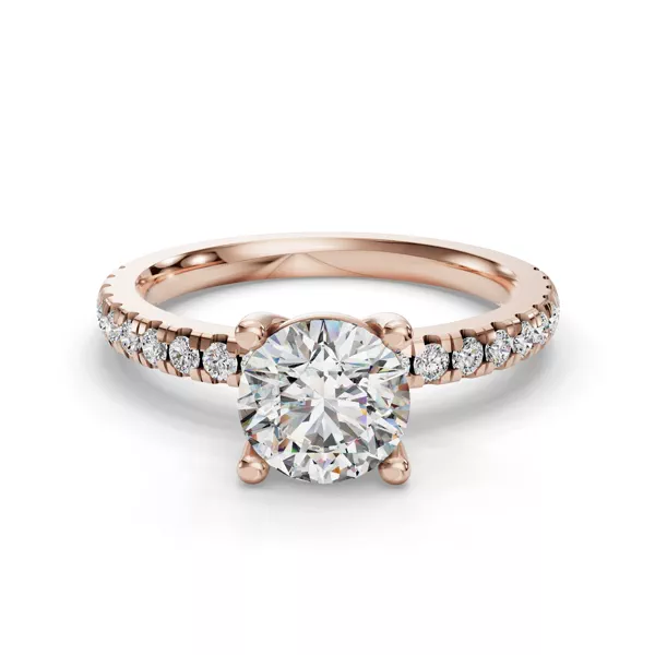 Kennedy Grand Pavé Accent Engagement Ring
