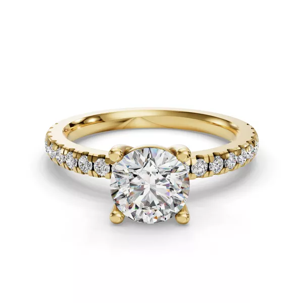 Kennedy Grand Pavé Accent Engagement Ring
