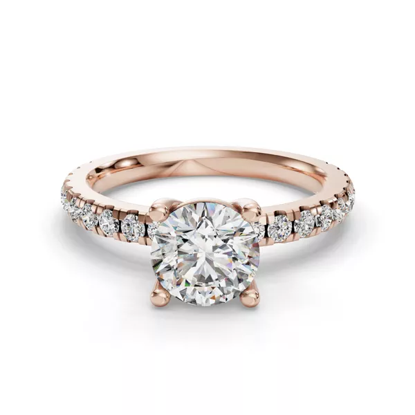 Kennedy Majestic Pavé Accent Engagement Ring
