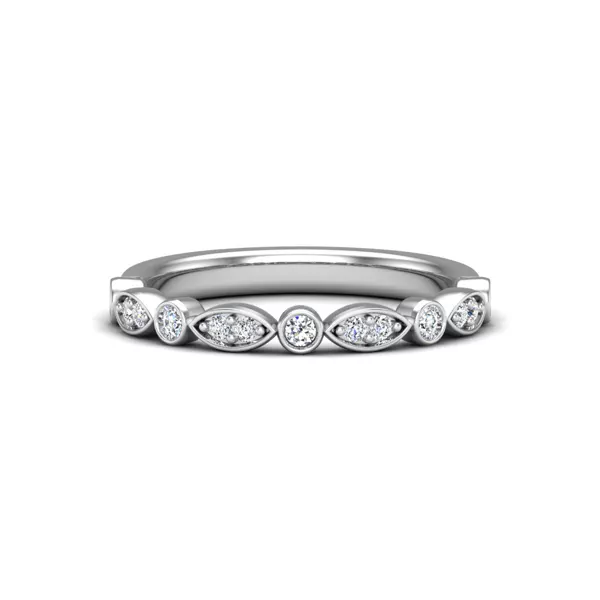 Avery Round And Marquise Diamond Band