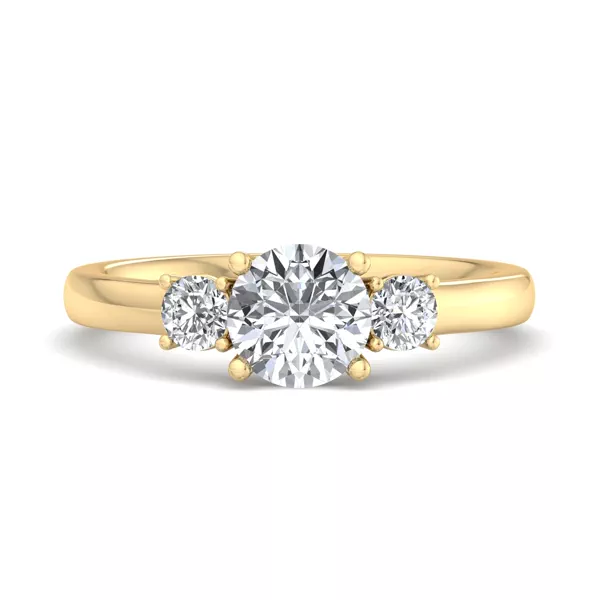 Hallie Three Stone Engagement Ring