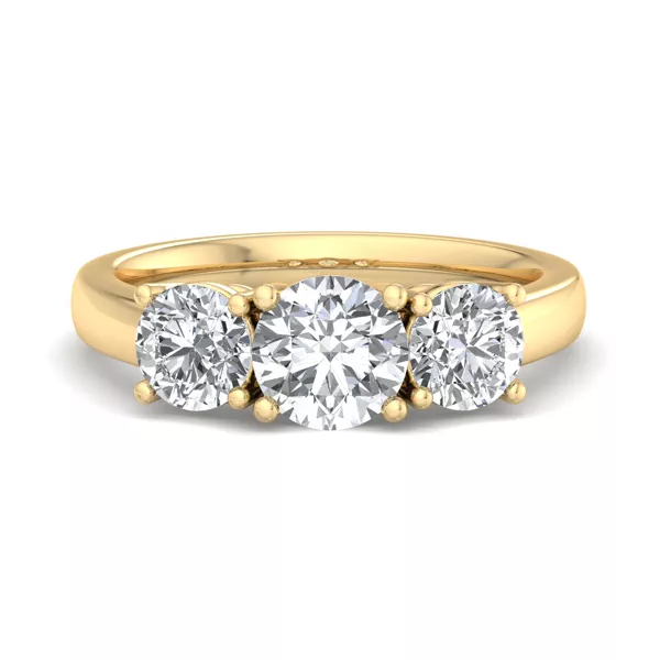 Gwendolyn Three Stone Lab Diamond Engagement Ring (1.00Ct. Tw.)