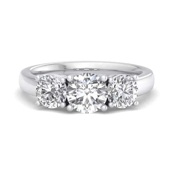 Gwendolyn Three Stone Lab Diamond Engagement Ring (1.00Ct. Tw.)