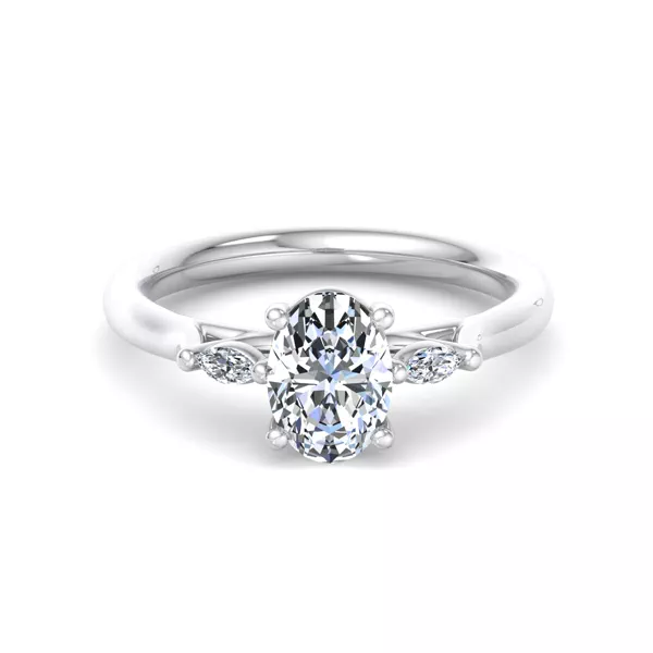 Frankie Three-Stone Marquise Engagement Ring