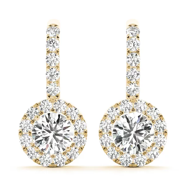 Rosie Drop Halo Earrings