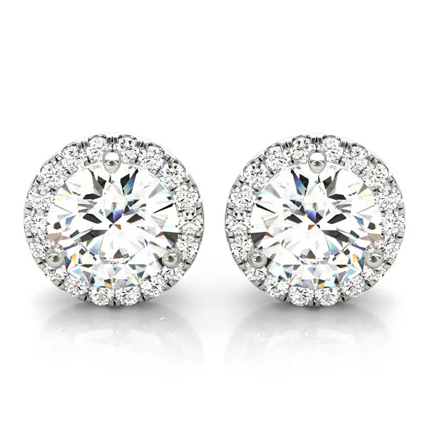 Setting Lucia Halo earrings