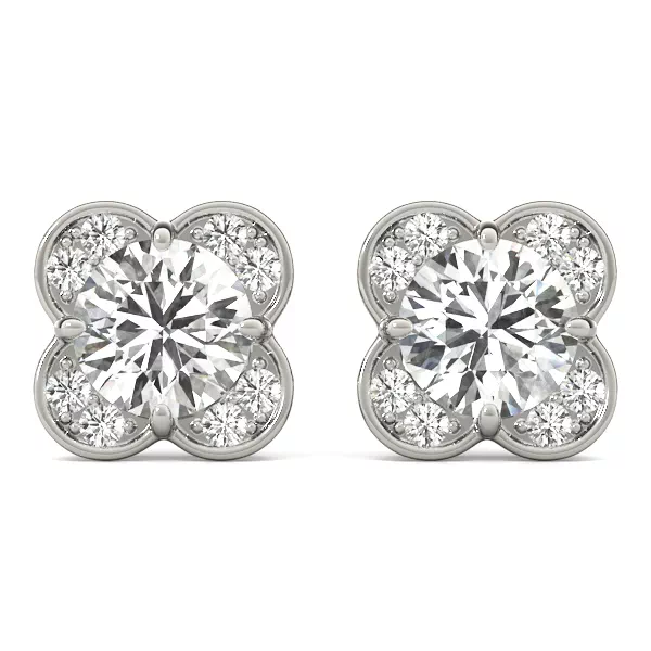 Setting Butterfly Halo earrings