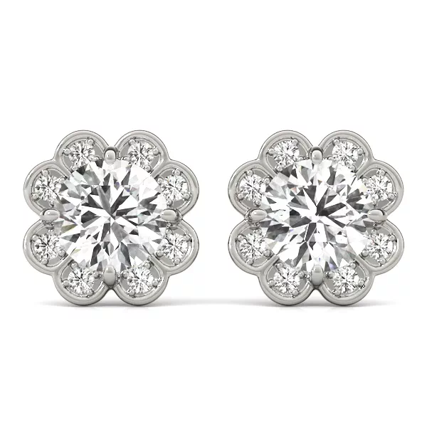 Setting Blooming Halo earrings