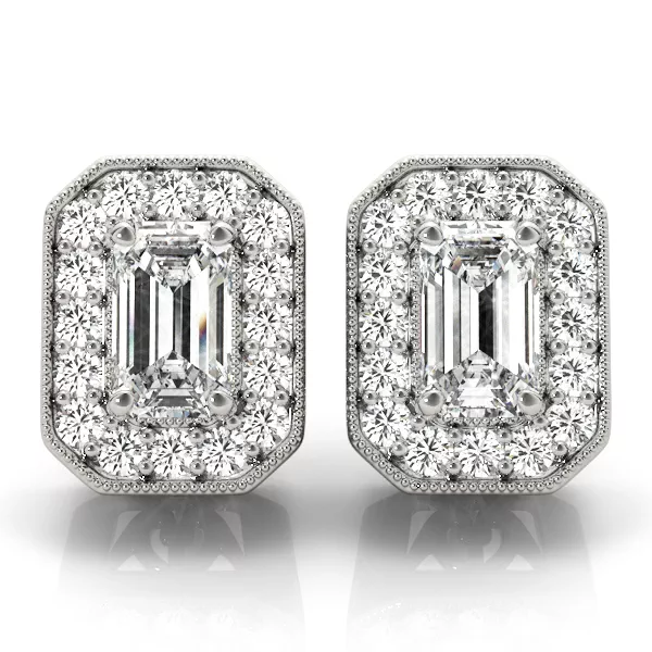 Setting Nadine Halo earrings