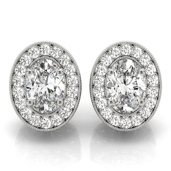 Setting Nadia Halo earrings