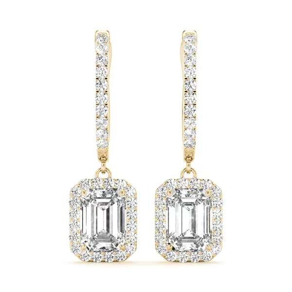 Patricia Drop Halo Earrings