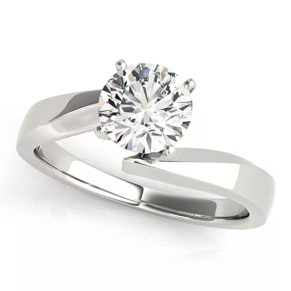 Ester Solitaire Bypass Ring