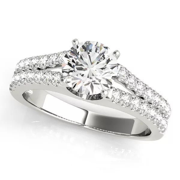 Norma 2 Row Diamond Engagement Ring