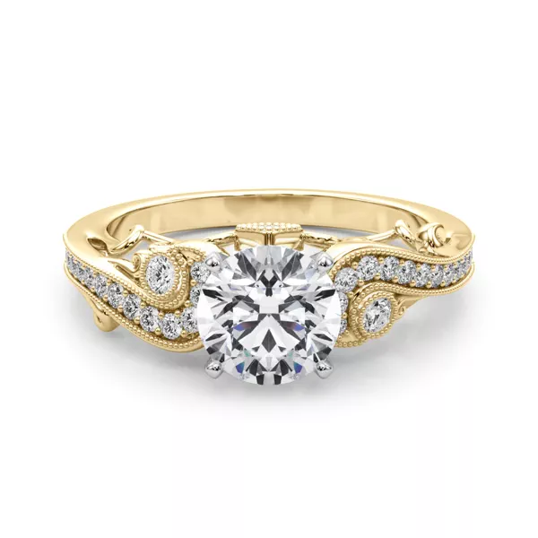 Carmel Vintage Inspired Lab Engagement Ring