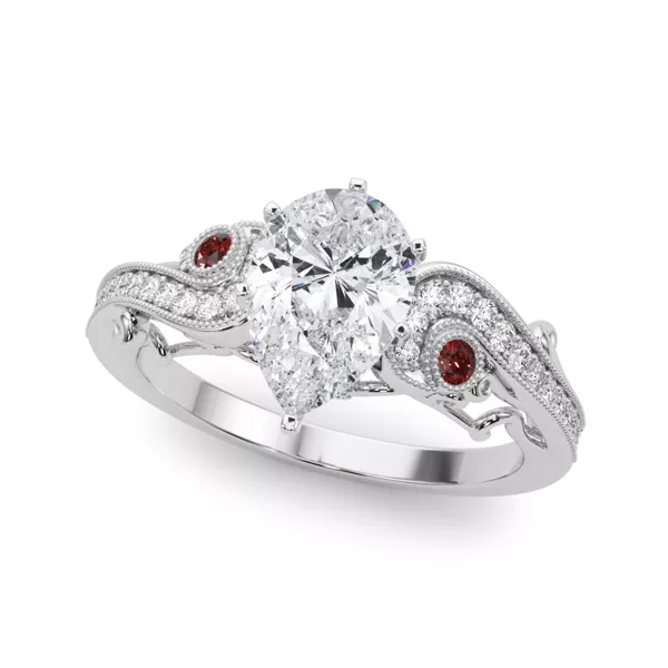 Setting Carmel Vintage Inspired Lab Ruby