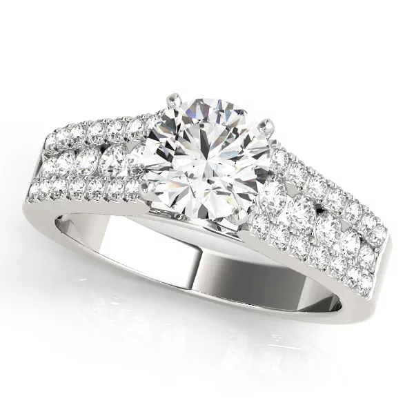 Eveline 3 Row Diamond Engagement Ring