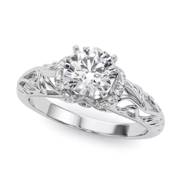 Libra Diamond Collar Engagement Ring