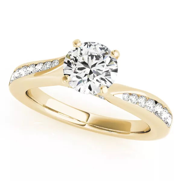 Darya Channel Diamond Bypass Engagement Ring