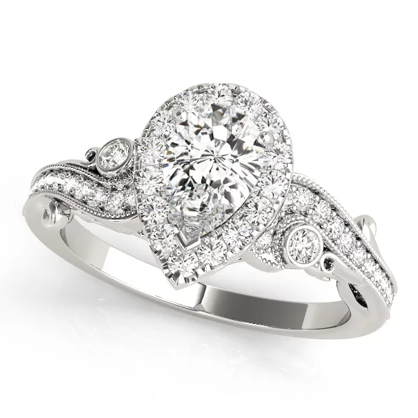 Beatrix Halo Engagement Ring