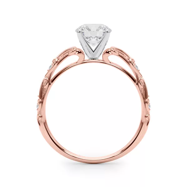 Tegan Vintage Inspired Lab Engagement Ring
