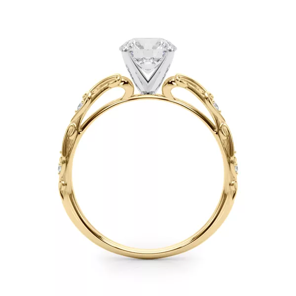 Tegan Vintage Inspired Lab Engagement Ring