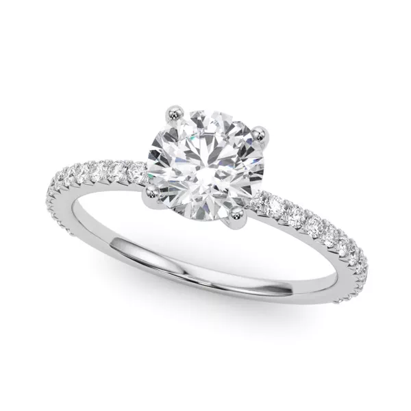 Lily French Pavé Engagement Ring