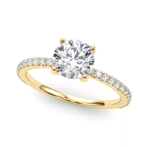 Lily French Pavé Engagement Ring