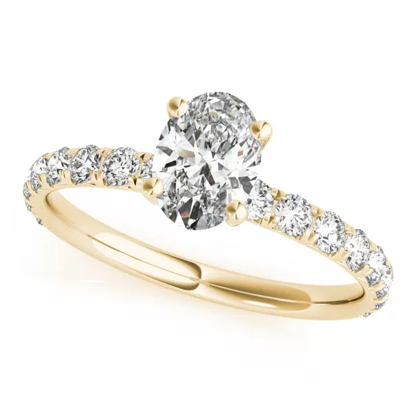 Penelope French Pavé Engagement Ring