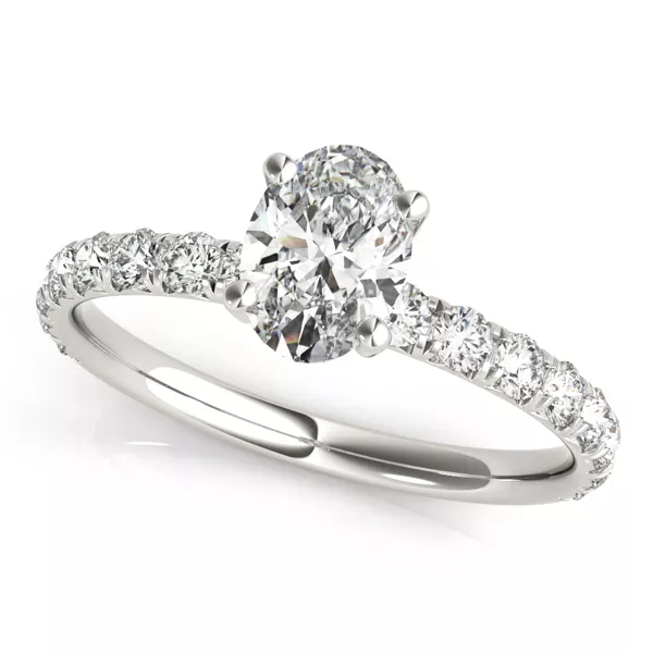 Penelope French Pavé Engagement Ring